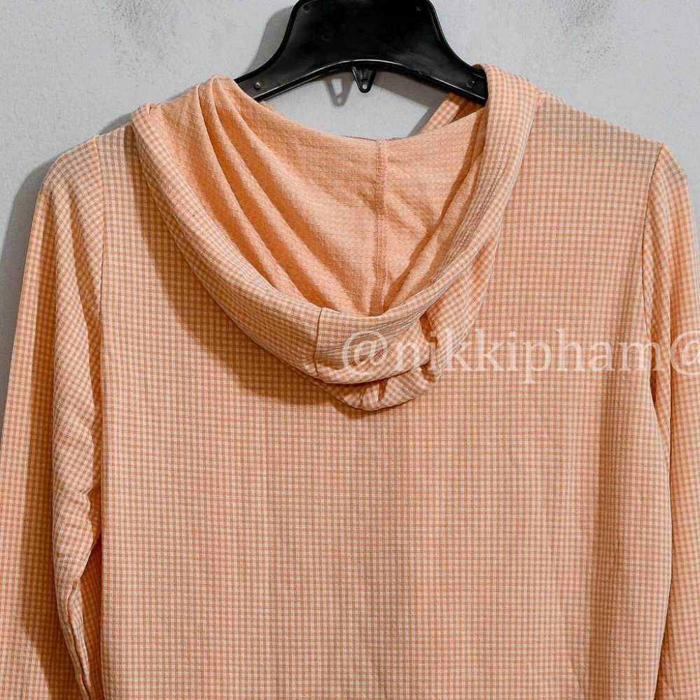 NWT Weatherproof Vintage Ladies' Gingham Hoodie in pink - Picture 5 of 5